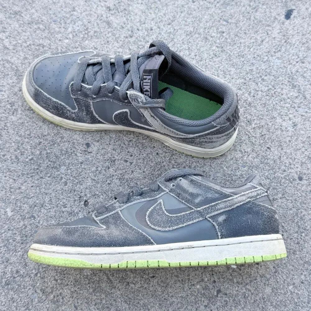 Nike Dunk Low SE GS Halloween distress kids shoes 2Y 2022 Iron Grey Phantom